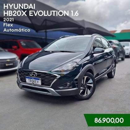 HYUNDAI HB20X 1.6 16V FLEX EVOLUTION AUTOMÁTICO HYUNDAI HB20X 1.6 16V FLEX EVOLUTION AUTOMÁTICO